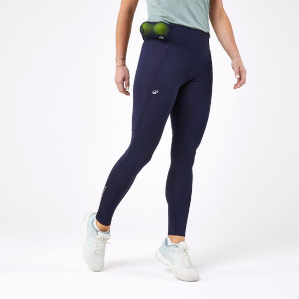 Legginsy tenisowe damskie Artengo Dry Hip Ball. Czarne legginsy KUIKMA, xs, bez wzorów, z elastanu. Za 119.99 zł.