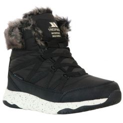 Buty Zimowe Damskie Kenna. Czarne trekkingi Trespass, z futra, trekkingowe. Za 314.99 zł.