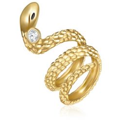 Lulu & Jane Waż Stop metali Zdobienie kryształkami Swarovski® Pierścionki 1 ct Damski. Białe pierścionki Lulu & Jane, pozłacane. Za 322.99 zł.