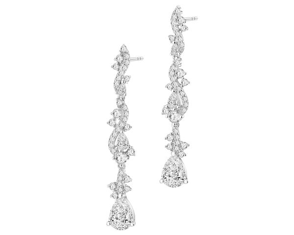 Kolczyki srebrne z cyrkoniami. Szare kolczyki Apart, z cyrkonią, srebrne. Za 299.00 zł.