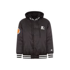 Kurtka unisex CZARNA. Czarne kurtki Starter, bez wzorów, z nylonu, bez kaptura. Za 820.35 zł.