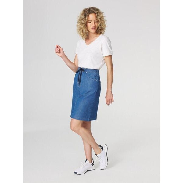 Spódnica damska TBS Mandynew. Niebieskie spódnice Tbs, bez wzorów, z jeansu. Za 248.70 zł.