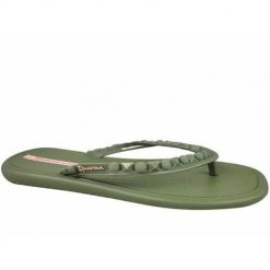 Japonki damskie Ipanema 27130AV466. Zielone klapki Ipanema, bez wzorów, z materiału, bez obcasa. Za 57.99 zł.