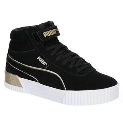 Buty do chodzenia damskie Puma Carina Mid SD Metal V2. Czarne obuwie sportowe Puma, z materiału, bez zapięcia, trekkingowe. Za 362.00 zł.