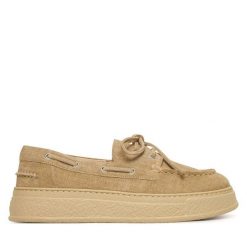 Lordsy AGL. Brązowe lordsy AGL, bez wzorów, bez obcasa, na płaskiej podeszwie, bez zapięcia. Za 1,519.00 zł.