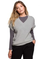 Be Wear Bezrękawnik w kolorze szarym rozmiar: S/M. Szare swetry Be Wear, m, bez wzorów, bez ramiączek. Za 127.65 zł.