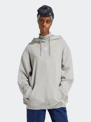 Adidas Bluza w kolorze szarym rozmiar: M. Szare bluzy sportowe Adidas, m, bez wzorów, z kapturem. Za 215.71 zł.