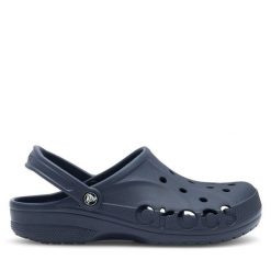 Klapki Crocs. Niebieskie klapki Crocs, bez wzorów, bez obcasa. Za 159.99 zł.