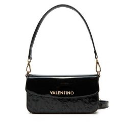 Torebka Valentino. Czarne listonoszki Valentino, bez wzorów, bez dodatków. Za 399.99 zł.