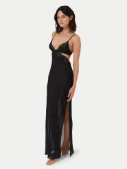 Bluebella Koszula nocna Julianne 42409 Czarny Basic Fit. Czarne koszule nocne BlueBella, bez wzorów, z syntetyku, bez ramiączek. Za 339.99 zł.
