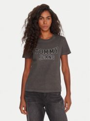 Tommy Jeans T-Shirt Varsity DW0DW21966 Czarny Regular Fit. Czarne t-shirty Tommy Jeans, xs, bez wzorów, z bawełny, bez kołnierzyka, bez ramiączek. Za 199.99 zł.
