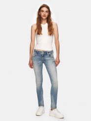 LTB Dżinsy "Molly 200" - Slim fit - w kolorze błękitnym rozmiar: W32/L36. Niebieskie jeansy LTB, l, z aplikacjami. Za 131.74 zł.
