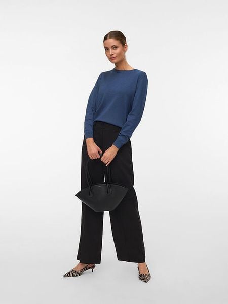 Vero Moda Sweter w kolorze granatowym rozmiar: S. Niebieskie swetry Vero Moda, s, bez wzorów, z wiskozy, bez ramiączek. Za 66.47 zł.