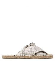 Jenny Fairy Espadryle HZF067-01 Beżowy. Brązowe espadryle Jenny Fairy, bez wzorów, z materiału, bez obcasa, bez zapięcia. Za 99.99 zł.