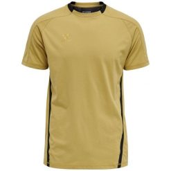 Koszulka do piłki nożnej dla dorosłych Hummel hm lCIMA. Brązowe bluzki Hummel, xl, bez wzorów, sportowe, bez kołnierzyka, bez ramiączek. Za 148.50 zł.