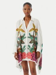 LOLA CASADEMUNT Sukienka koszulowa LS2615014 Biały Oversize. Białe sukienki LOLA CASADEMUNT, xl, bez wzorów, z wiskozy, bez kołnierzyka, bez ramiączek, koszulowe. Za 417.99 zł.