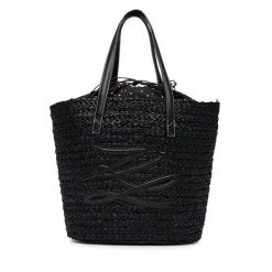 Torebka KARL LAGERFELD. Czarne shopper KARL LAGERFELD, bez wzorów, bez dodatków. Za 849.99 zł.