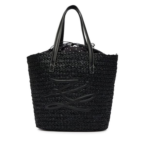Torebka KARL LAGERFELD. Czarne shopper KARL LAGERFELD, bez wzorów, bez dodatków. Za 849.99 zł.