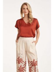 Smashed Lemon Koszulka w kolorze czerwonym rozmiar: XL. Czerwone bluzki Smashed Lemon, xl, bez wzorów, bez kołnierzyka, bez ramiączek. Za 189.95 zł.