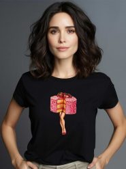 WOOOP Koszulka "Hot Cakes" w kolorze czarnym rozmiar: S. Czarne bluzki Wooop, s, bez wzorów, z bawełny, bez kołnierzyka, bez ramiączek. Za 56.99 zł.