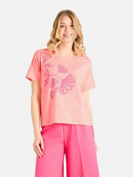 LIEBLINGSSTÜCK Koszulka w kolorze pomarańczowym rozmiar: M. Pomarańczowe bluzki LIEBLINGSSTÜCK, m, bez wzorów, bez kołnierzyka, bez ramiączek. Za 194.95 zł.