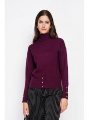 ASSUILI Golf w kolorze fioletowym rozmiar: 34. Różowe golfy Assuili, bez wzorów, bez ramiączek. Za 100.04 zł.