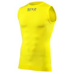 Podkoszulek rowerowy SMX. Żółte koszulki sportowe SIXS, bez wzorów, ze skóry, bez ramiączek, rowerowe. Za 213.50 zł.
