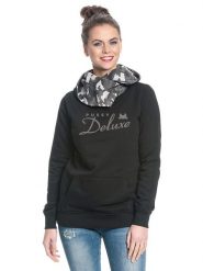 Pussy Deluxe Bluza w kolorze czarnym rozmiar: S. Czarne bluzy Pussy Deluxe, s, bez wzorów, z bawełny, z kapturem. Za 48.39 zł.
