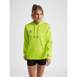 Bluza do piłki ręcznej damska Hummel Core XK z kapturem. Zielone bluzy sportowe Hummel, xs, bez wzorów, z kapturem. Za 188.00 zł.