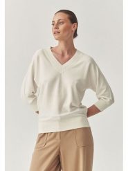 TATUUM Sweter w kolorze kremowym rozmiar: XS. Brązowe swetry Tatuum, xs, bez wzorów, z bawełny, bez ramiączek. Za 117.73 zł.