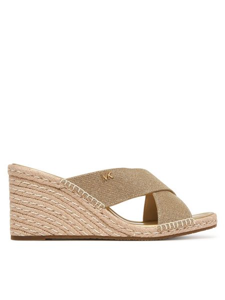 MICHAEL Michael Kors Espadryle Kenzie 40S6KZMS6D Złoty. Żółte espadryle MICHAEL Michael Kors, bez wzorów, z materiału, bez obcasa, bez zapięcia. Za 429.99 zł.