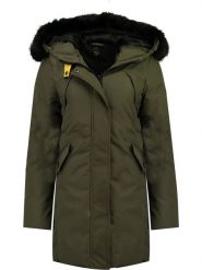 Geographical Norway Płaszcz zimowy "Cherifa" w kolorze khaki rozmiar: S. Brązowe płaszcze Geographical Norway, na zimę, s, bez wzorów, z puchu, bez kaptura. Za 268.55 zł.