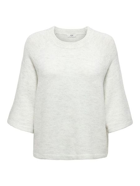 JDY Sweter "Elanora" w kolorze białym rozmiar: S. Białe swetry JDY, s, bez wzorów, bez ramiączek. Za 110.81 zł.