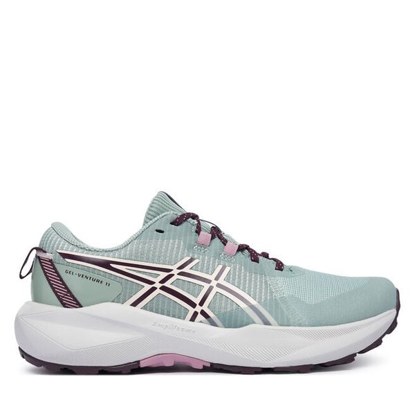 Buty do biegania Asics. Zielone obuwie sportowe Asics, bez zapięcia, do biegania. Za 296.99 zł.