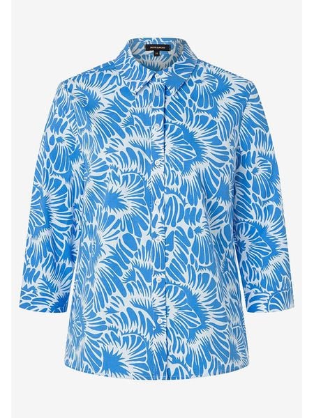 More & More Bluzka w kolorze niebiesko-białym rozmiar: 46. Białe bluzki More & More, bez wzorów, bez kołnierzyka, bez ramiączek. Za 149.66 zł.