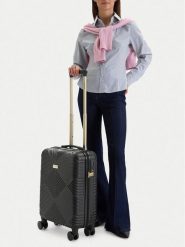 Nine West Walizka kabinowa CEO-NW-S-001-09 BLACK Czarny. Czarne walizki Nine West, bez wzorów. Za 299.99 zł.