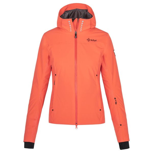 Kurtka narciarska damska Kilpi CORTINI-W. Brązowe kurtki narciarskie Kilpi, xs, bez wzorów, z nylonu, bez kaptura, narciarskie. Za 1,072.99 zł.