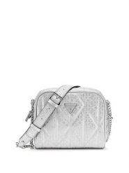 Guess Torebka Aldina HWGY96 63140 Srebrny. Szare listonoszki Guess, z aplikacjami, ze skóry, bez dodatków. Za 589.99 zł.