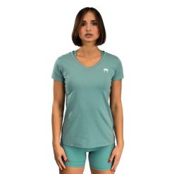 Koszulka damska Venum Essential Women'S T-Shirt. Zielone bluzki VENUM, l, bez wzorów, sportowe, bez kołnierzyka, bez ramiączek. Za 129.99 zł.