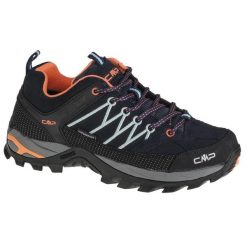 Damskie Niskie buty trekkingowe CMP Rigel waterprof. Niebieskie trekkingi CMP, z zamszu, trekkingowe. Za 366.99 zł.