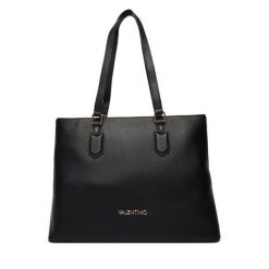 Torebka Valentino. Czarne shopper Valentino, bez wzorów, bez dodatków. Za 619.99 zł.