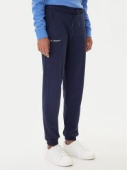 Kappa Spodnie dresowe Festa 331M34W Granatowy Regular Fit. Niebieskie spodnie dresowe Kappa, l, bez wzorów, z bawełny. Za 129.99 zł.