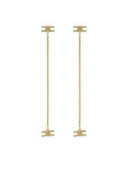 Elisabetta Franchi Kolczyki OR-50K-51E2-V150 Złoty. Żółte kolczyki Elisabetta Franchi, metalowe. Za 419.99 zł.