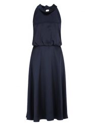 Vera Mont Sukienka w kolorze granatowym rozmiar: 38. Niebieskie sukienki Vera Mont, bez wzorów, bez kołnierzyka, bez ramiączek, midi. Za 204.95 zł.