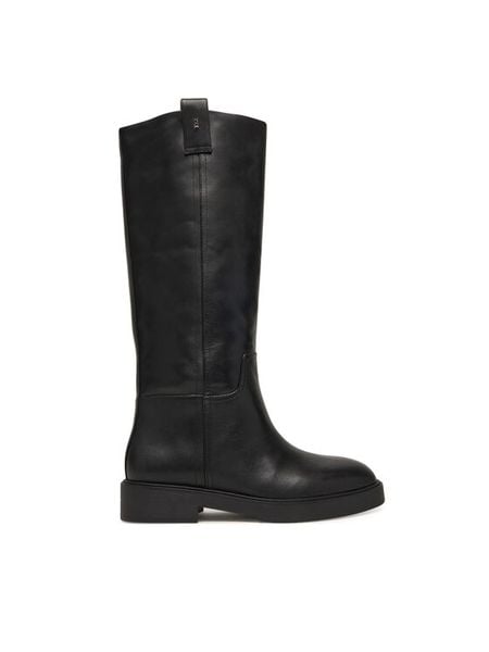 Nokwol Kozaki Jose Czarny. Czarne kozaki Nokwol, ze skóry, bez obcasa, na płaskiej podeszwie, bez zapięcia. Za 769.99 zł.