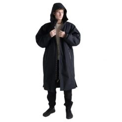 Parka z długimi rękawami Dryrobe Nexus. Czarne parki DRYROBE, l, z materiału, eleganckie, bez kaptura. Za 934.00 zł.