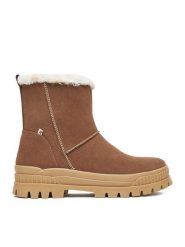 Rieker Botki CEO-W2172-20 Brązowy. Brązowe botki Rieker, bez wzorów, ze skóry, bez obcasa, na płaskiej podeszwie, bez zapięcia. Za 519.99 zł.