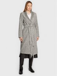 TWINSET Płaszcz wełniany 222TT2290 Szary Regular Fit. Szare płaszcze Twinset, na zimę, bez wzorów, z wełny, bez kaptura. Za 2,199.00 zł.