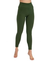 Legginsy damskie z wysokim stanem Brubeck CASUAL. Zielone legginsy Brubeck, xs, bez wzorów, z dzianiny, z podwyższonym stanem. Za 169.00 zł.