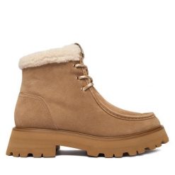 Botki MICHAEL Michael Kors. Brązowe botki MICHAEL Michael Kors, bez wzorów, bez obcasa, na płaskiej podeszwie, bez zapięcia. Za 879.99 zł.